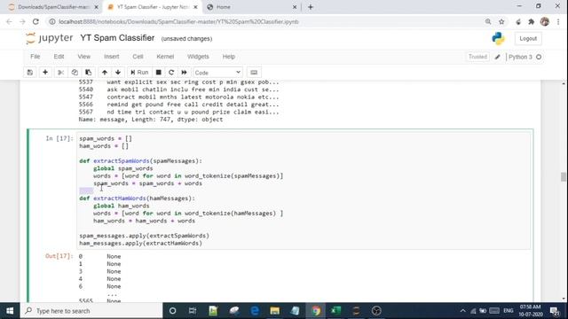 spam classification machine learning | End to End Deployment Part - 1 | Spam Classifier using Pytho смотреть онлайн