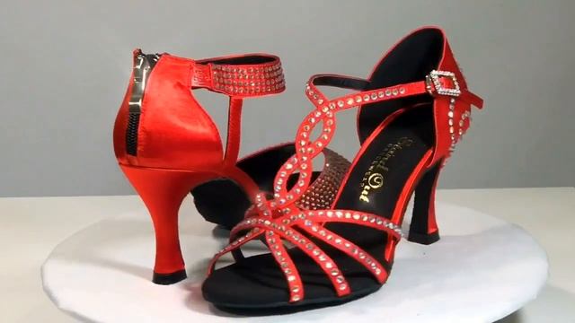 Ladies lux red latin and ballroom dance shoes смотреть онлайн