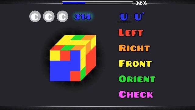 A functioning Rubik's Cube in Geometry Dash смотреть онлайн