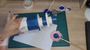 DIY. Старый маяк своими руками из картона. Красивый декор для книжной полки. Old Lighthouse