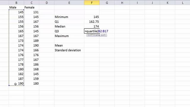 Excel: 5 Number Summary смотреть онлайн