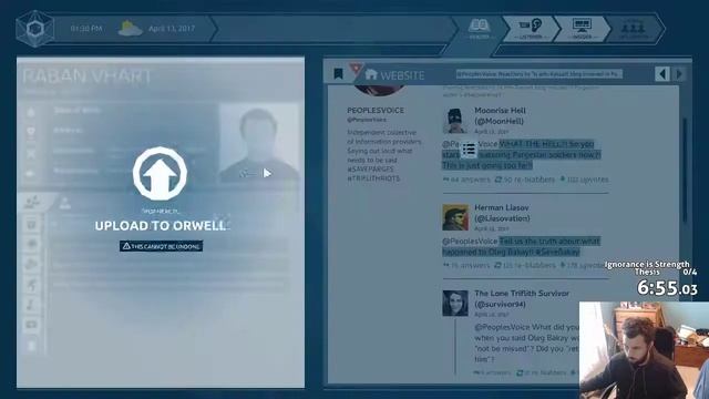 Orwell: Ignorance is Strength | Thesis Speedrun | 14:13 смотреть онлайн