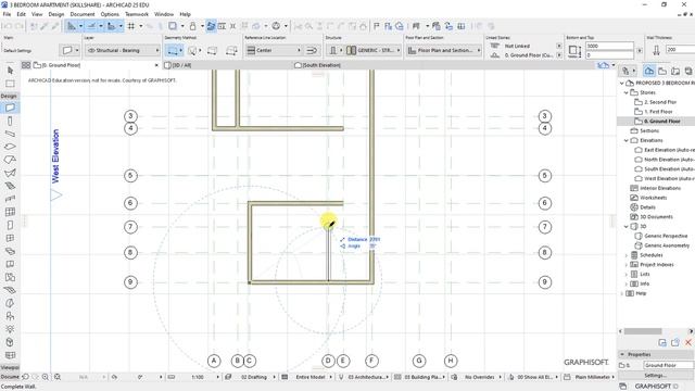 Lesson 05 - External and Internal Walls [ArchiCAD 25 Basics] смотреть онлайн
