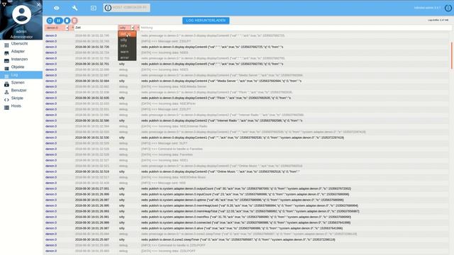 ioBroker: Adapter auf Debug, Logstufen, Log Reiter und mehr смотреть онлайн