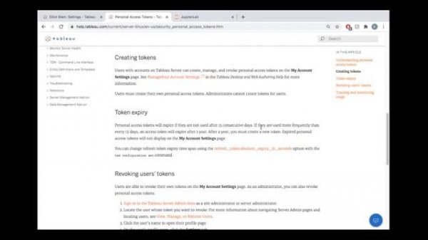 tableau-api-lib (detailed): personal access tokens