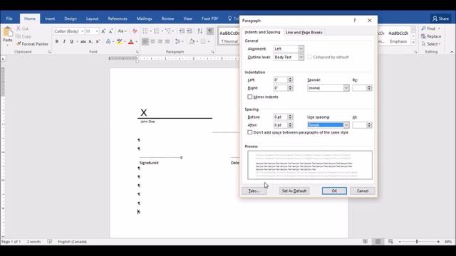 Signature Lines in Microsoft Word смотреть онлайн