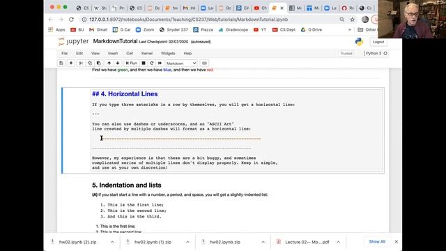 Markdown Tutorial for CS 237 смотреть онлайн