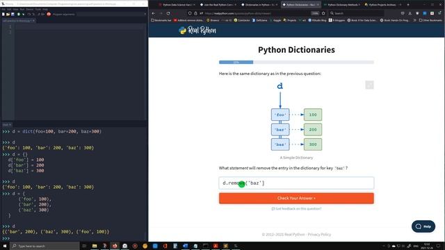 Real Python's Quiz on Dictionaries смотреть онлайн