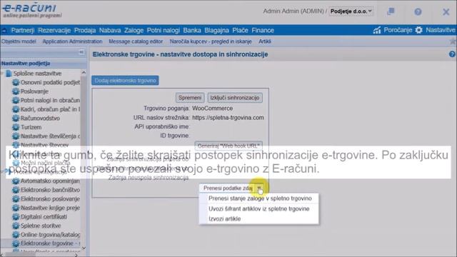 e-racuni.com - sinhronizacija z e-trgovino (WooCommerce) смотреть онлайн
