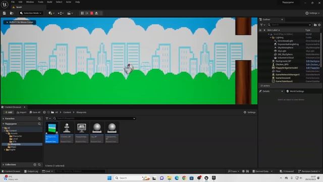 How To Make Flappy Bird In Unreal Engine 5 | Blueprint For Beginners смотреть онлайн