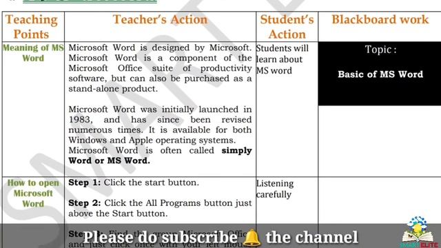 Computer lesson plan on MS Word| computer science lesson plan| b.ed lesson plan| lesson plan on com смотреть онлайн