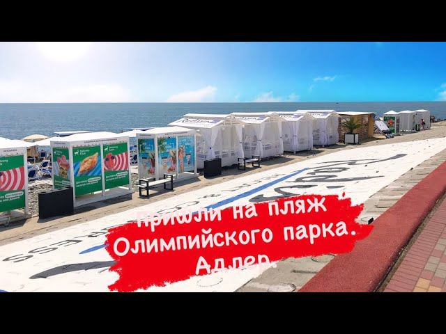 Пришли на пляж Олимпийского парка. Адлер. смотреть онлайн