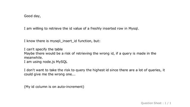 MySQL : Retrieve last inserted id with Mysql смотреть онлайн
