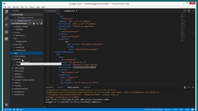 Swagger Contract 1st Node JS API смотреть онлайн