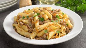 Вкусный ужин за 30 минут! МАКАРОНЫ ПО-ФЛОТСКИ С ФАРШЕМ НА СКОВОРОДЕ.