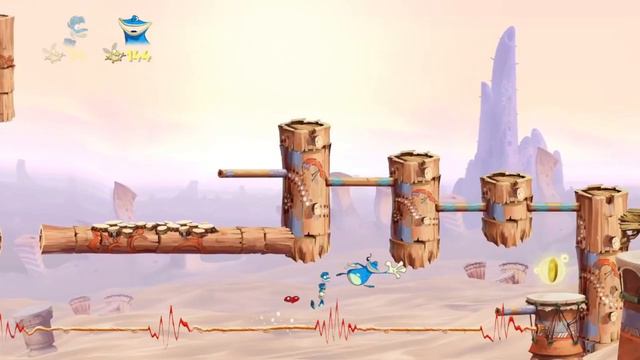 Rayman Origins - прохождение с glexy, #2: Пустыня Диджириду смотреть онлайн