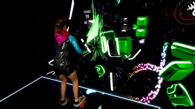 Beat Saber || Power Rangers Theme on a DIPDA balance board! (Expert+) First Attempt || Mixed Realit смотреть онлайн