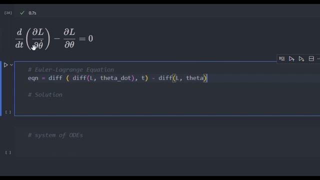 Simple Pendulum with Python + Sympy смотреть онлайн