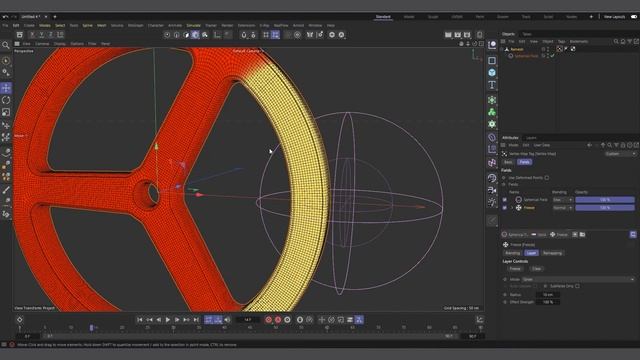 Cinema 4d Vertex Map Infection growth animation and baking with fields смотреть онлайн