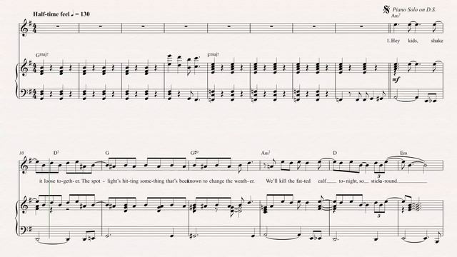 Violin - Bennie and the Jets - Elton John Sheet Music, Chords, and Vocals смотреть онлайн