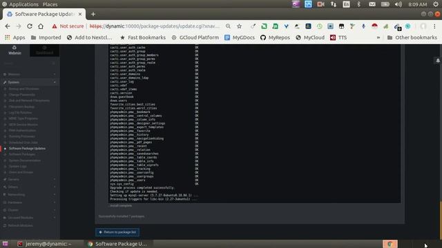 Webmin Web-Based GUI Linux Server Administration Panel - System Update смотреть онлайн