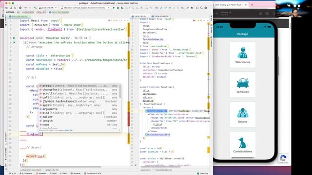 AL-26 Unit test - React Native Testing Library смотреть онлайн