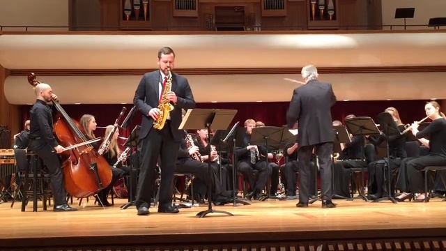 Frank Ticheli Concerto for Alto Saxophone MVT 2 Silver Swan смотреть онлайн
