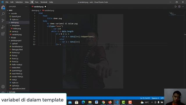 #38 variabel di dalam template Node.js смотреть онлайн