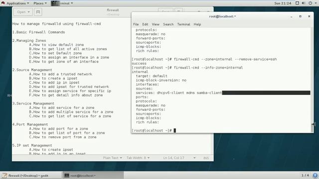 Managing firewalld using firewall-cmd command [RHEL-7.3] смотреть онлайн