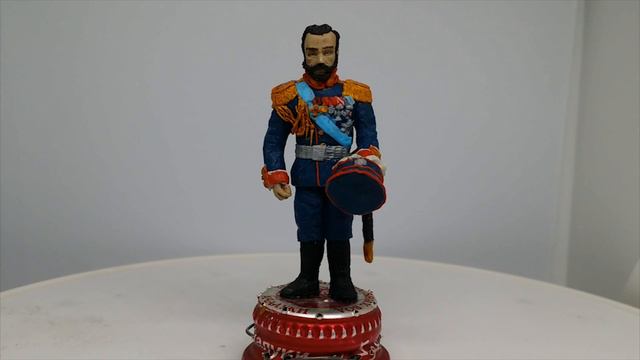 Николай второй. Фигурка императора, царя и князя. Дом Романовых. Полковник гвардии. Из полимерки. смотреть онлайн