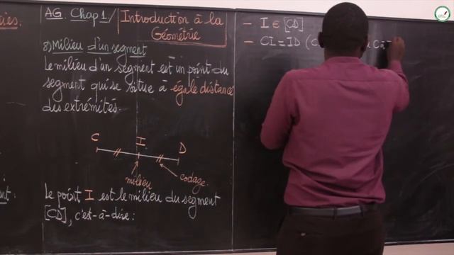 Cours - Sixième - Mathématiques : AG / Introduction à la géométrie / Le milieu d'un segment смотреть онлайн