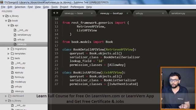 How to create list view API in Django? | Free On LearnVern смотреть онлайн