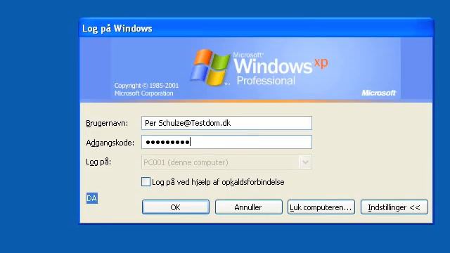 Meld Windows XP ind i et Windows server 2003 domæne смотреть онлайн