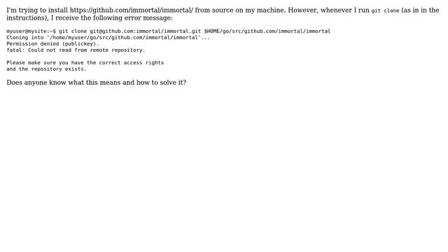 Ubuntu: Getting "Permission denied (publickey)" when tryhing to clone from Git repo смотреть онлайн