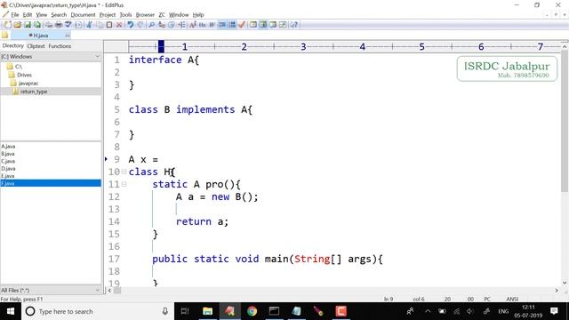 Function Return Type in Java ~ Lecture - 9 смотреть онлайн