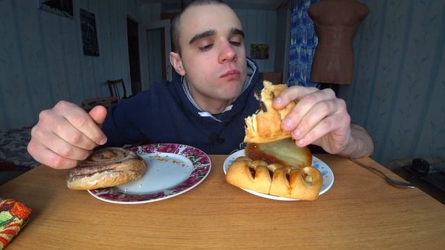 МУКБАНГ АСМР ВЫПЕЧКА - БУЛОЧКИ, ВАТРУШКИ / ВАРЕНЬЕ С ВОДОЙ / ДЕСЕРТ / СЛАДОСТИ / EATING ASMR Mukban