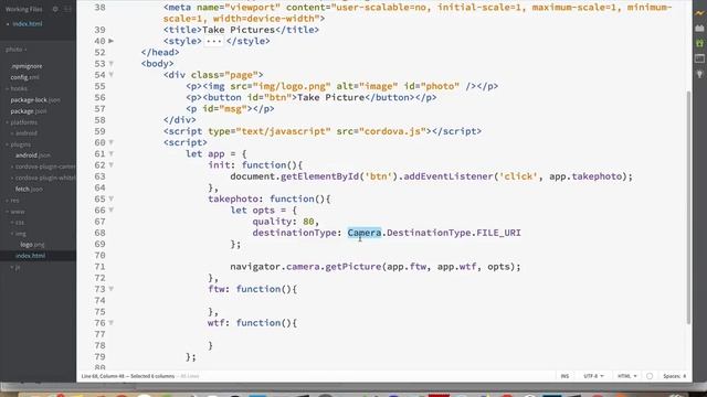 Using the Cordova Camera Plugin смотреть онлайн