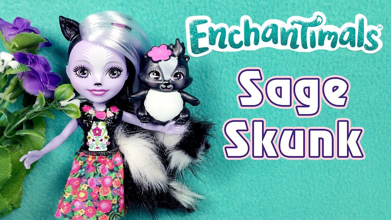 Сэйдж Скунси - обзор куклы Энчантималс (Sage Skunk & Caper - Enchantimals) смотреть онлайн