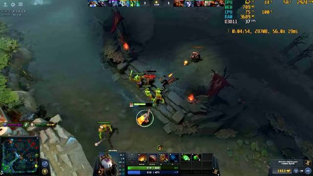 Dota 2 Core 2 Duo E8600 + GT 1030 смотреть онлайн
