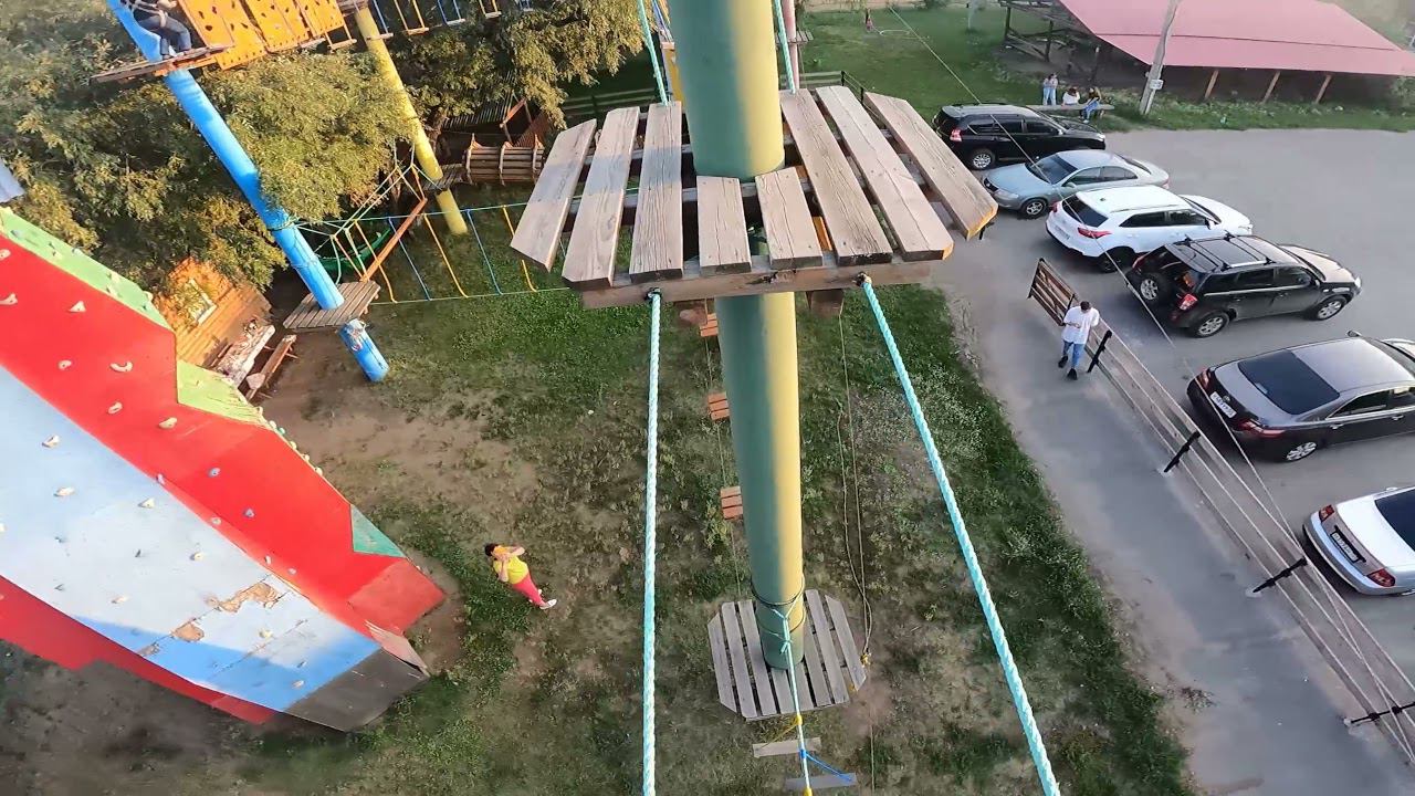 Пиратский остров г.Омск, веревочный парк 
