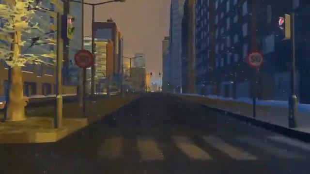 First Person Drive Through Snowtropolis | Cities: Skylines Vanilla/Console смотреть онлайн