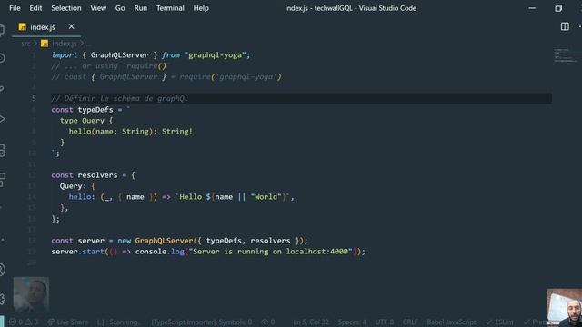 installer le serveur graphQl, utilisation de la bibliothèque graphql yoga #3 смотреть онлайн