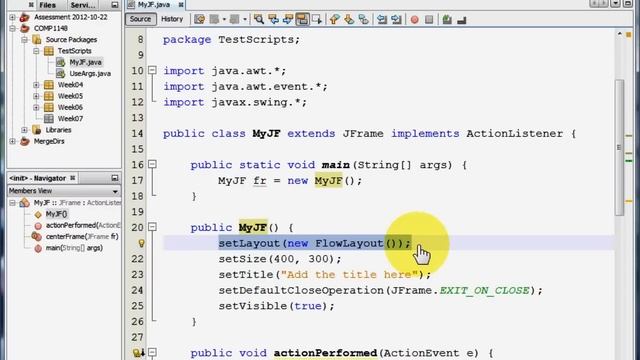 Java GUI - Creating a Window смотреть онлайн