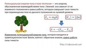 Кинетическая и потенциальная энергия