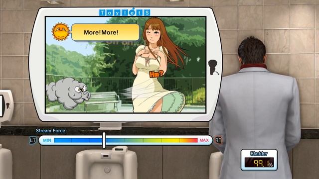Yakuza Kiwami 2: Toylets Mini Game - The North Wind and The Sun... and Me (Easy, Normal and Hard) смотреть онлайн