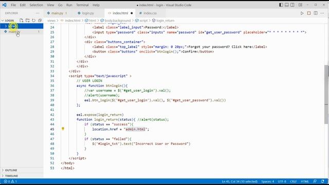 Python Login with sqlite3 and Python Eel library смотреть онлайн