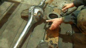 мой способ центровки укороченного моста для минитрактора