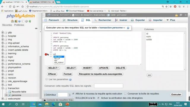 ABD Cours 04 COMMIT && ROLLBACK смотреть онлайн