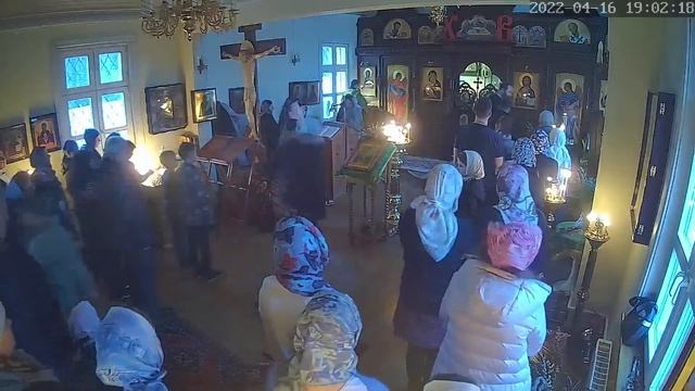 Вход Господень в Иерусалим. Всенощное бдение с литией. 16.04.2022 год смотреть онлайн