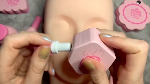 ASMR Wooden Makeup on Mannequin (Whispered) смотреть онлайн